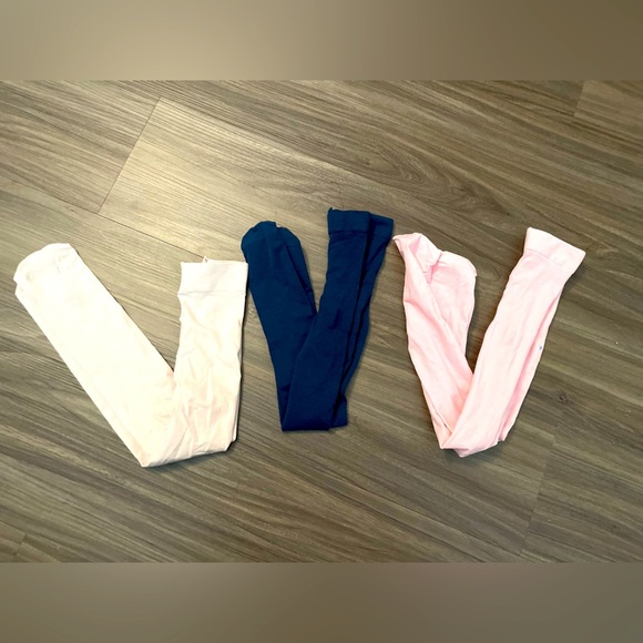 Cat & Jack Kids Tights - White, Blue, Pink Bundle size 2T-4T - Picture 1 of 2